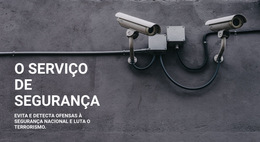 Segurança CCTV - Modelo De Página De Destino