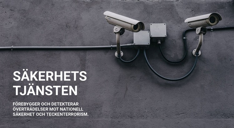 CCTV -säkerhet HTML-mall