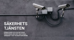 CCTV -Säkerhet - Målsidesmall