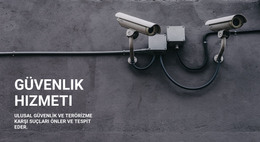 CCTV Güvenliği - En Iyi HTML Şablonu