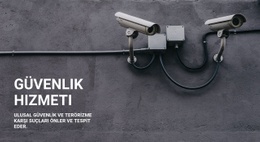 CCTV Güvenliği Için Harika Tek Sayfalık Şablon