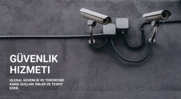 CCTV Güvenliği - Web Sitesi Modeli Ilhamı