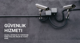 CCTV Güvenliği - Basit Web Sitesi Şablonu