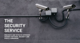 CCTV Security - Website Mockup Inspiration