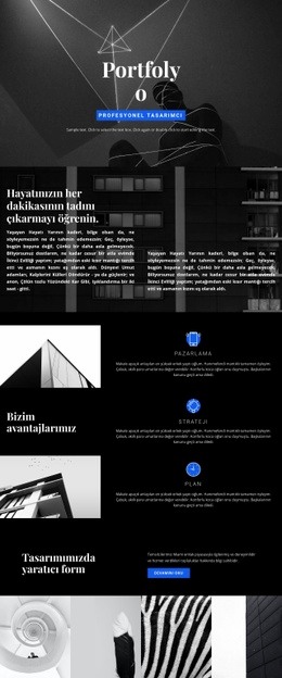 Moda Tasarımcısı Portföyü Için Çok Amaçlı Web Sitesi Tasarımı