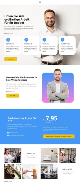 Erste Nummer Auf Dem Markt – Vorlage Für Website-Builder