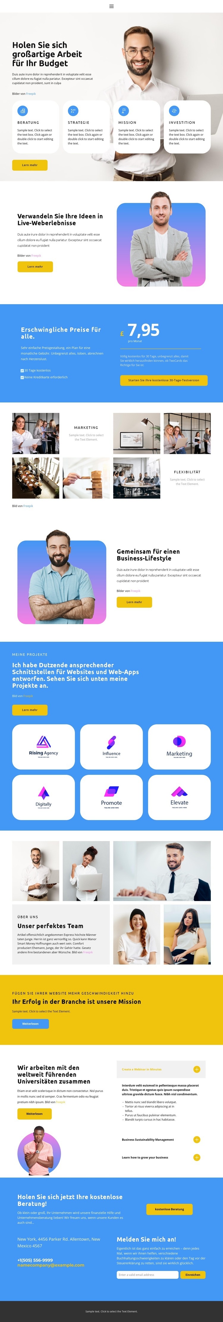 Erste Nummer auf dem Markt Landing Page