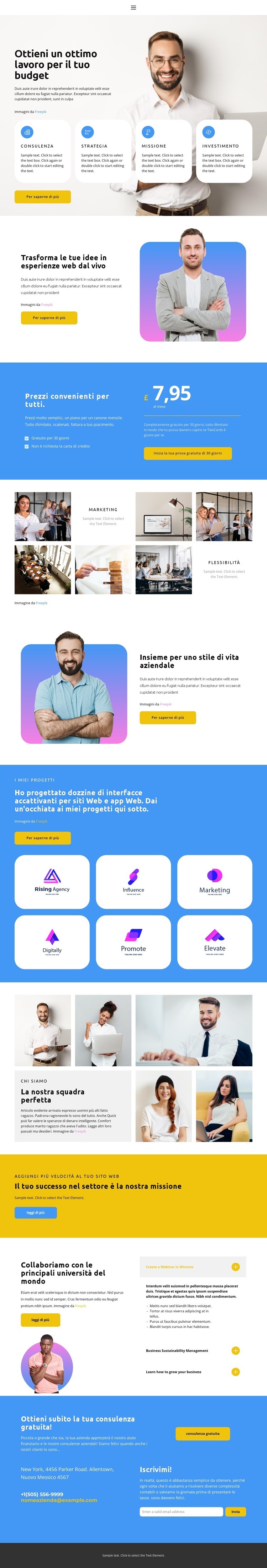 Primo numero sul mercato Costruttore di siti web HTML