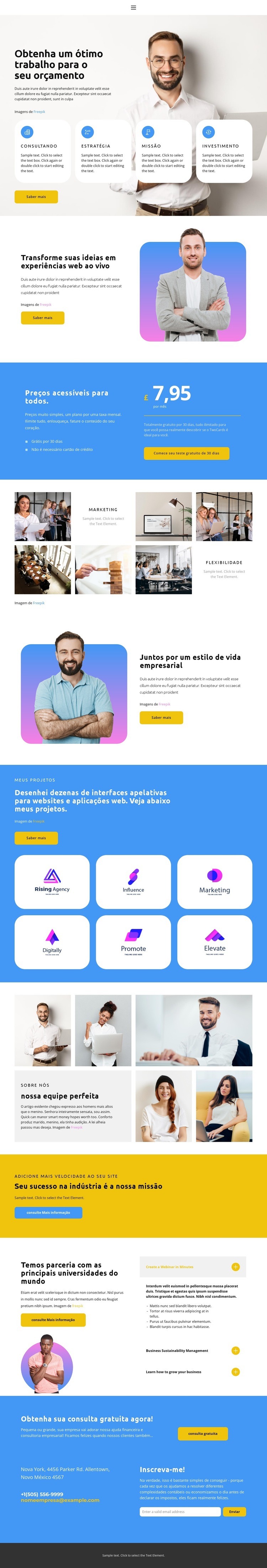 Primeiro número do mercado Construtor de sites HTML