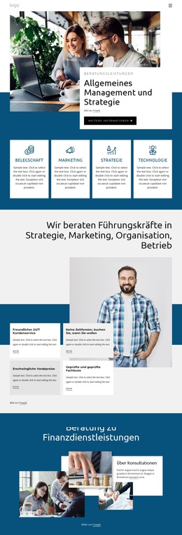 Startplattformvorlage Für Allgemeine Managementstrategie