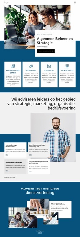 Gratis CSS Voor Algemene Managementstrategie