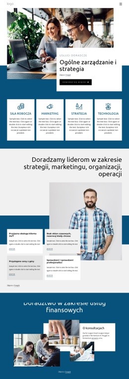 Ogólna Strategia Zarządzania - Inspiracja Stroną Docelową