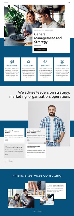 General Management Strategy - Mockup Templates