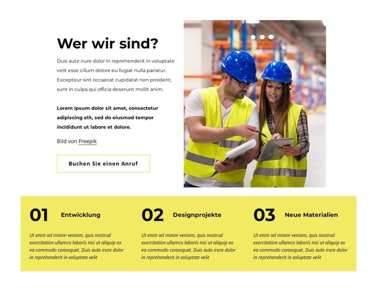 Speicherunternehmen HTML Website Builder