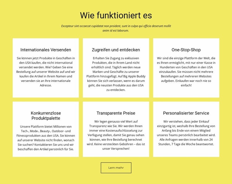 Wir bieten Zwischen- und Dauerlagerung an Website Builder-Vorlagen