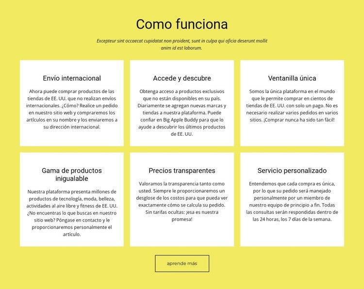 Ofrecemos servicios de almacenamiento temporal y permanente Maqueta de sitio web