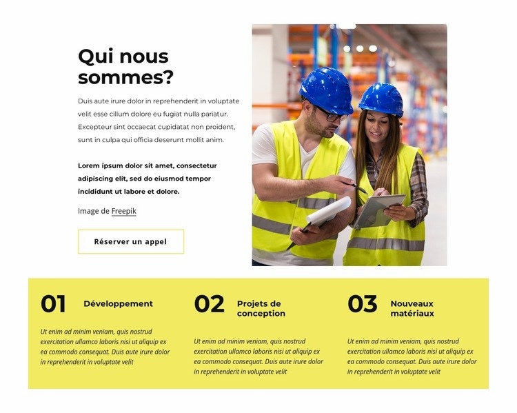 Société de stockage Conception de site Web