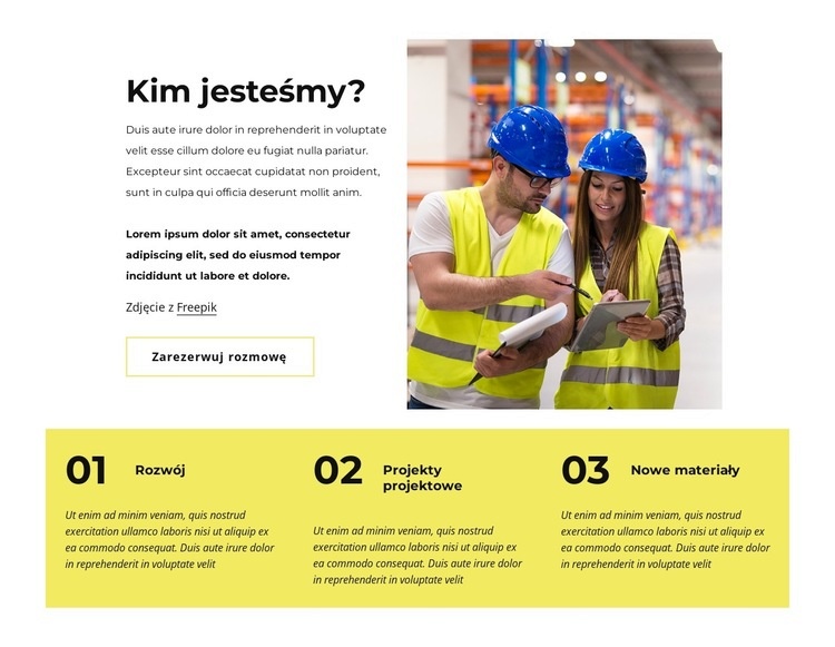 Firma magazynowa Szablon HTML5