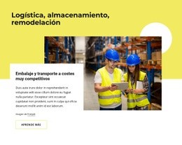 Logística, Almacenaje, Reacondicionamiento: Plantilla HTML5 Creativa Multipropósito