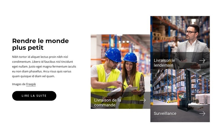 Rendre le monde plus petit Modèles de constructeur de sites Web