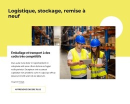 Logistique, Stockage, Remise À Neuf Web Moderne