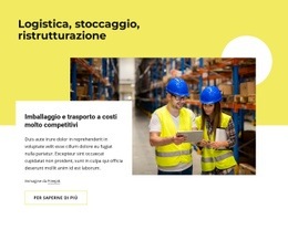 Logistica, Stoccaggio, Ristrutturazione - Mockup Di Sito Web Gratuito