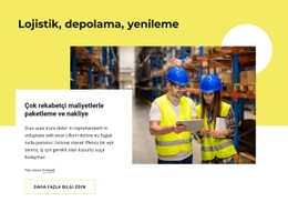 Lojistik, Depolama, Yenileme E-Ticaret Web Sitesi