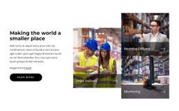 Making The World A Smaller Place Industry Website Template