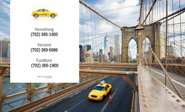 Billiges Und Zuverlässiges Taxi Vorlagen-Website