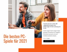 Die Besten PC-Spiele – Kostenlose HTML5-Vorlage
