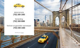 Goedkope En Betrouwbare Taxi - Mockup Voor Psd-Website