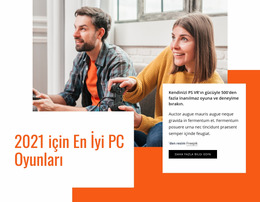En Iyi Bilgisayar Oyunları - Joomla Web Sitesi Şablonu