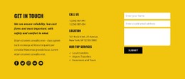Transportation Service Contacts HTML5 & CSS3 Template