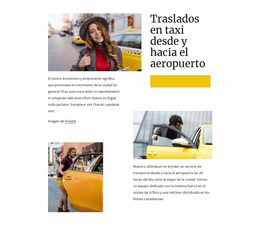 Plantilla Joomla Lista Para Usar Para Traslados En Taxi Desde El Aeropuerto