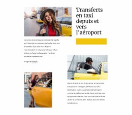 Transferts En Taxi Depuis L'Aéroport Panneau D'Administration