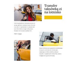 Transfer Taksówką Z Lotniska - Drag And Drop HTML Builder