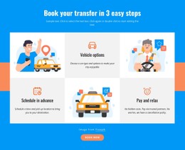 Book Your Transfer In 3 Steps Open Source Template
