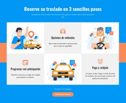 Reserve Su Traslado En 3 Pasos - Creador De Sitios Web Moderno