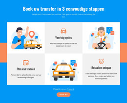 Boek Uw Transfer In 3 Stappen - HTML-Paginasjabloon