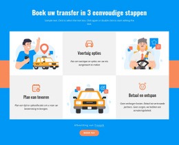 Boek Uw Transfer In 3 Stappen -Klaar Voor Gebruik Websitemodel