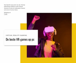 Prachtig Webontwerp Voor Beste VR-Games Op Pc