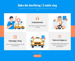 Boka Din Transfer I 3 Steg - Kreativ Mångsidig Webbplatsdesign