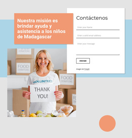 Dona Para Ayudar A Los Niños: Plantilla De Sitio Web Premium Para Empresas