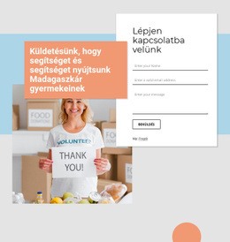Adományozzon A Gyermekek Segítésére - Ingyenes Webhelytervezés