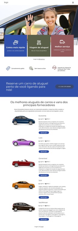 Comece Sua Viagem Em Quase Qualquer Lugar - Modelo De Página HTML