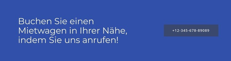 Buchen Sie einen Mietwagen in Ihrer Nähe Vorlage