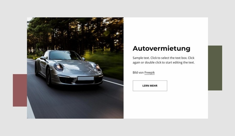 Mieten Sie ein Auto in den USA Landing Page