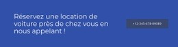 Réservez Une Location De Voiture Près De Chez Vous - Page De Destination Prête À L'Emploi