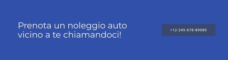 Prenota un noleggio auto vicino a te Modello HTML