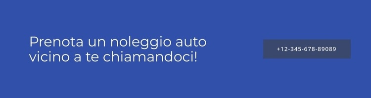 Prenota un noleggio auto vicino a te Un modello di pagina